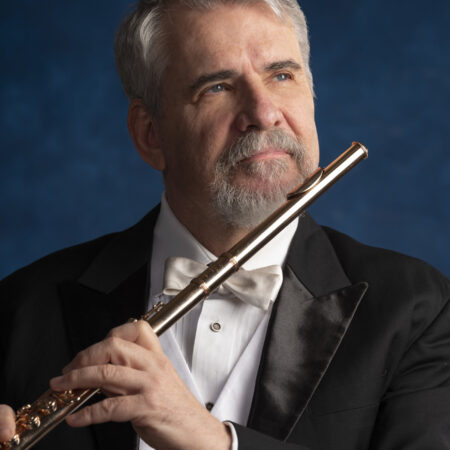 Ransom Wilson with a flute